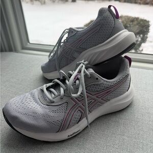 ASICS Women's Athletic Shoes in Gray and Pink
